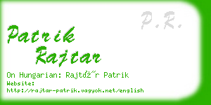 patrik rajtar business card